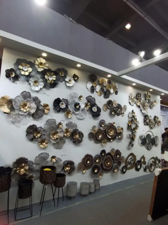 Hotel Decoration Hanging Art Round Plate Metal Iron Wall Hanging Decoration