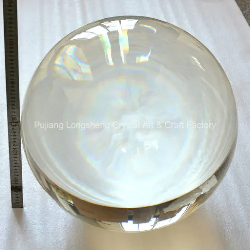 Huge K9 Solid Crystal Ball 500mm 50cm for Decorations Fengshui