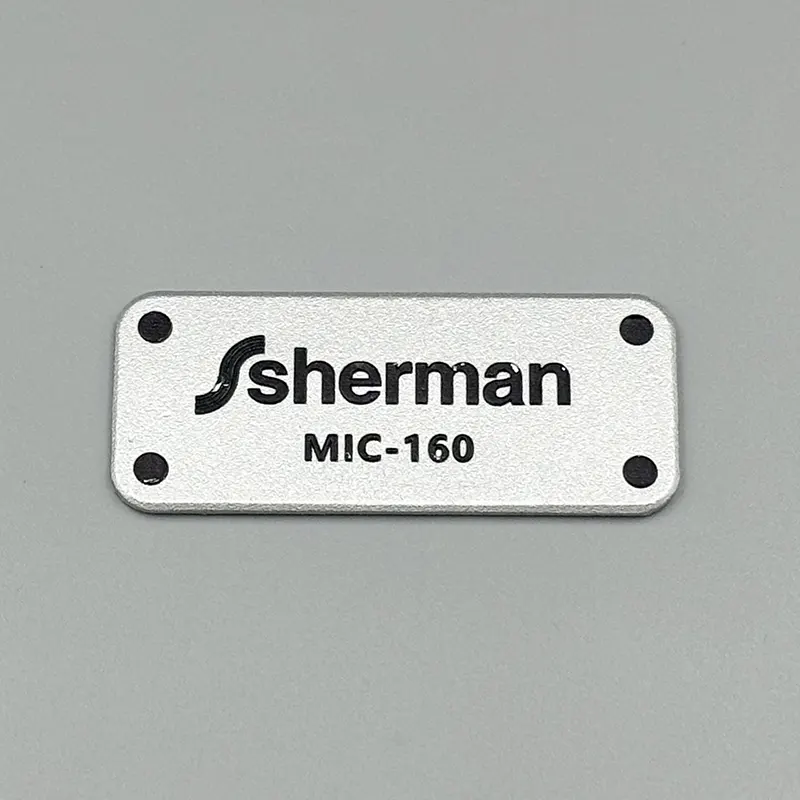 Metal Name Plate Aluminum Label