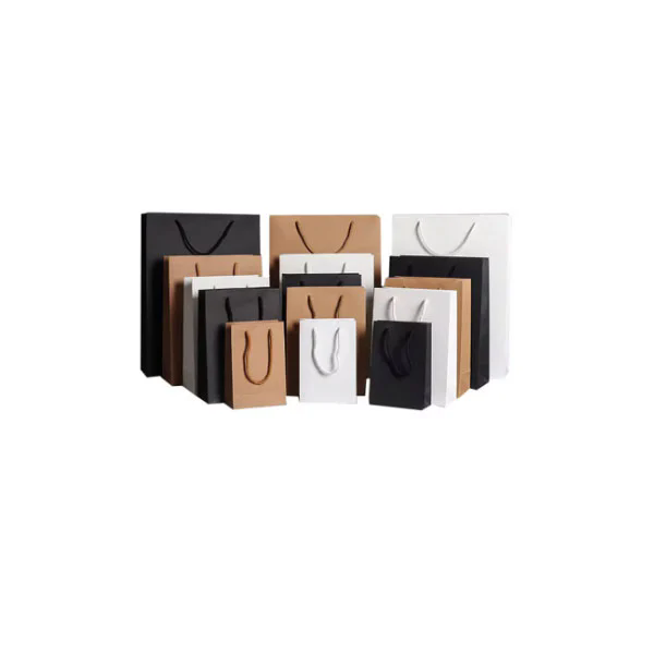 Printed Kraft Paper Bags with Handle Tote Bags Shopping Bags