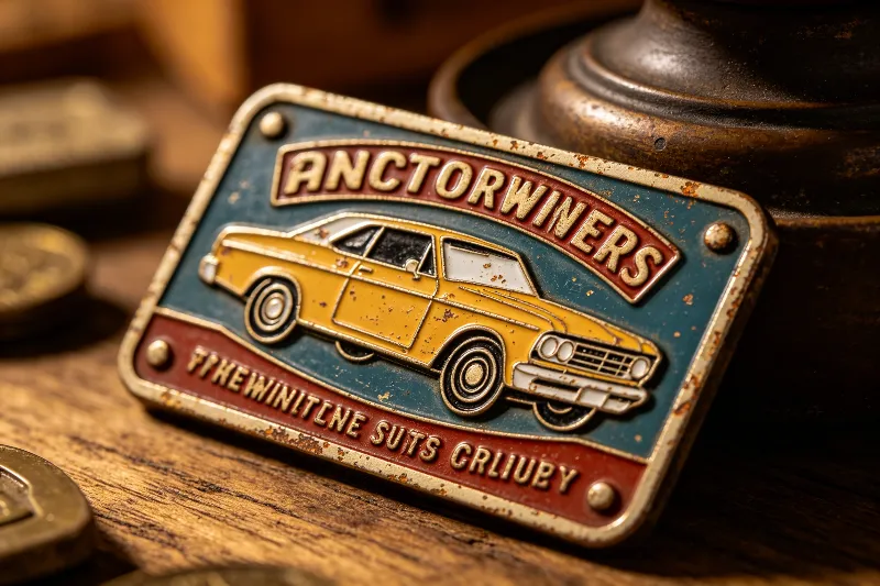 Retro Classic Car Metal Fridge Magnets