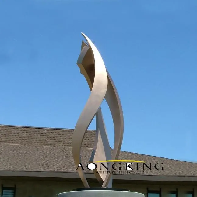 Landmark Large Public Stainelss Steel Abstract Flower Stainless Steel Sculpture