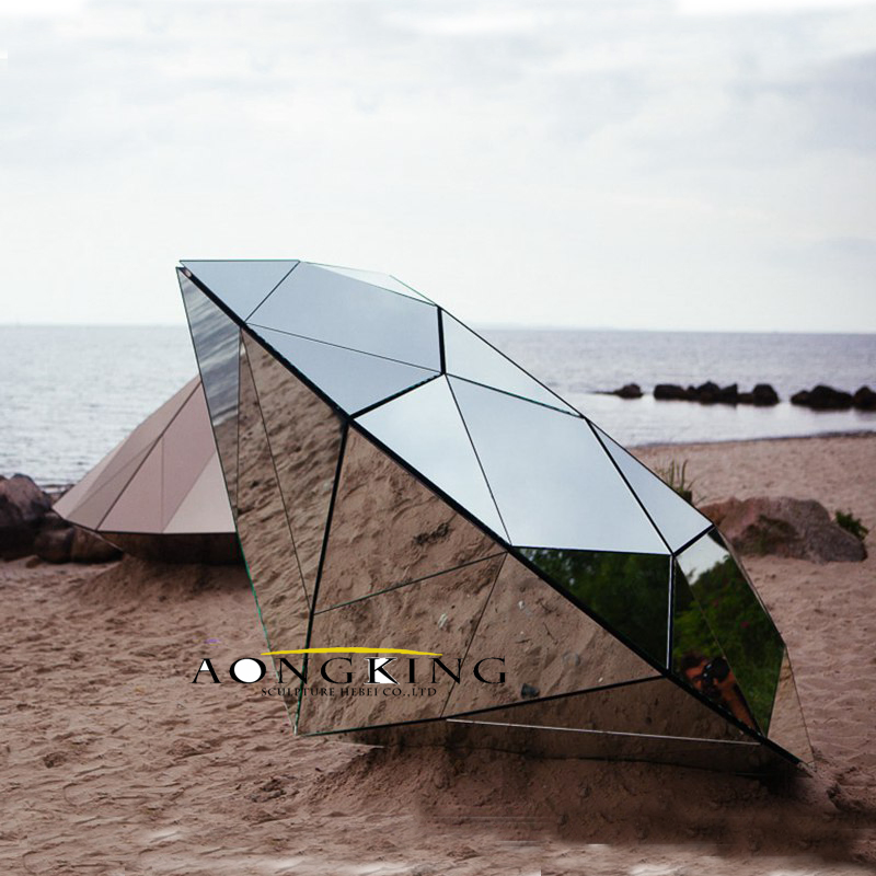 Landmark Large Public Stainelss Steel Abstract Flower Stainless Steel Sculpture