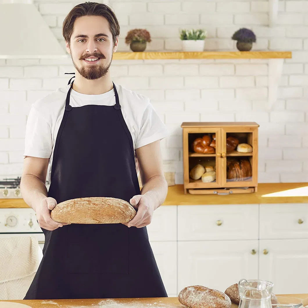Large Bamboo Bread Box for Kitchen Countertop
