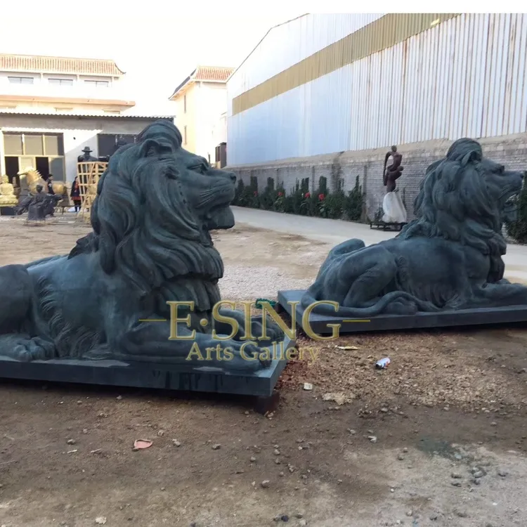 Large Beautiful Home Decorative Bronze Lion Statue Animal for Sale