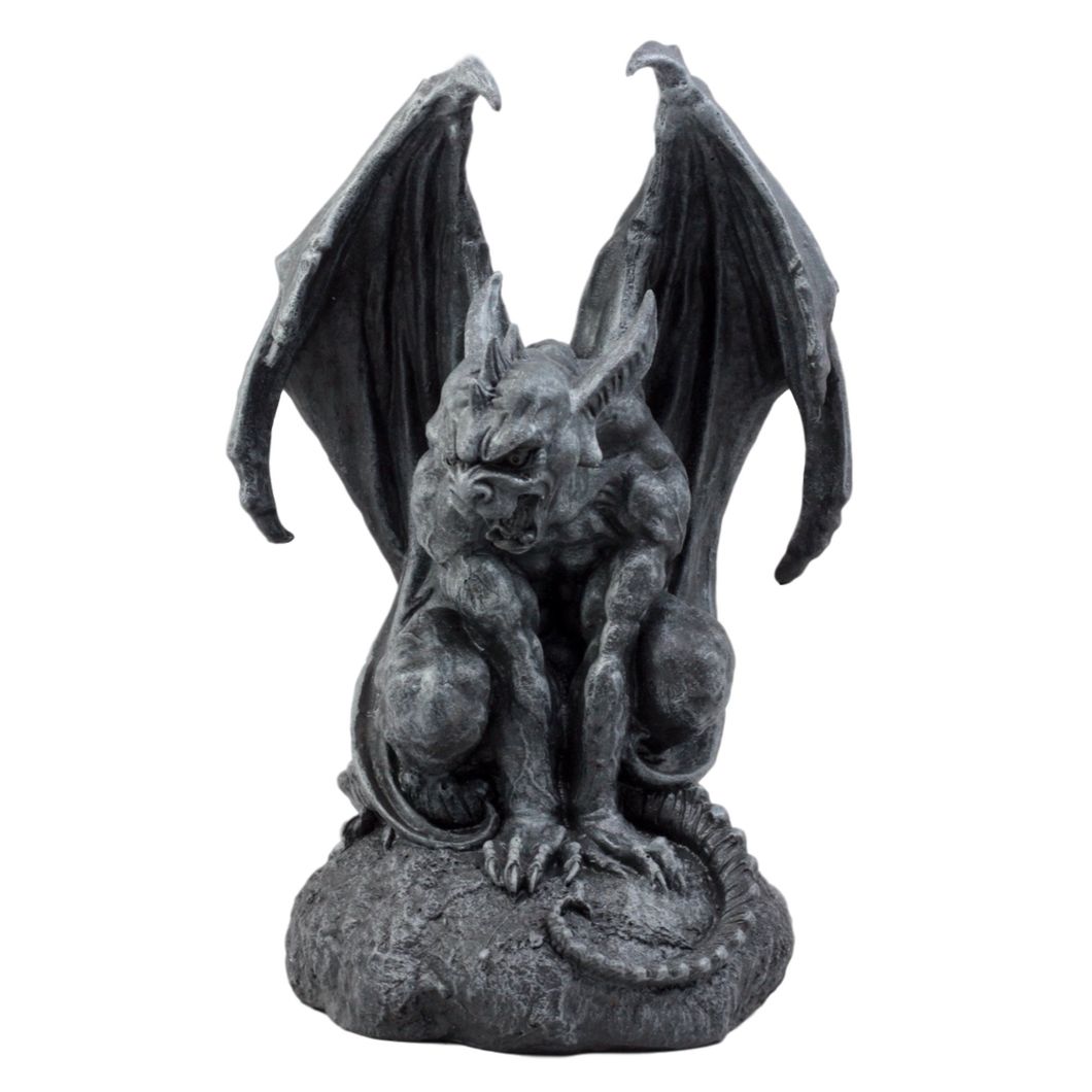 Large Cathedral Guardian Crouching Winged Gargoyle Statue for Home Decoration Home Furnishings