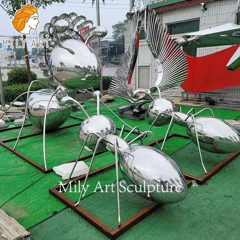 Large Custom Outdoor Decoration Stainless Steel Animal Sculpture