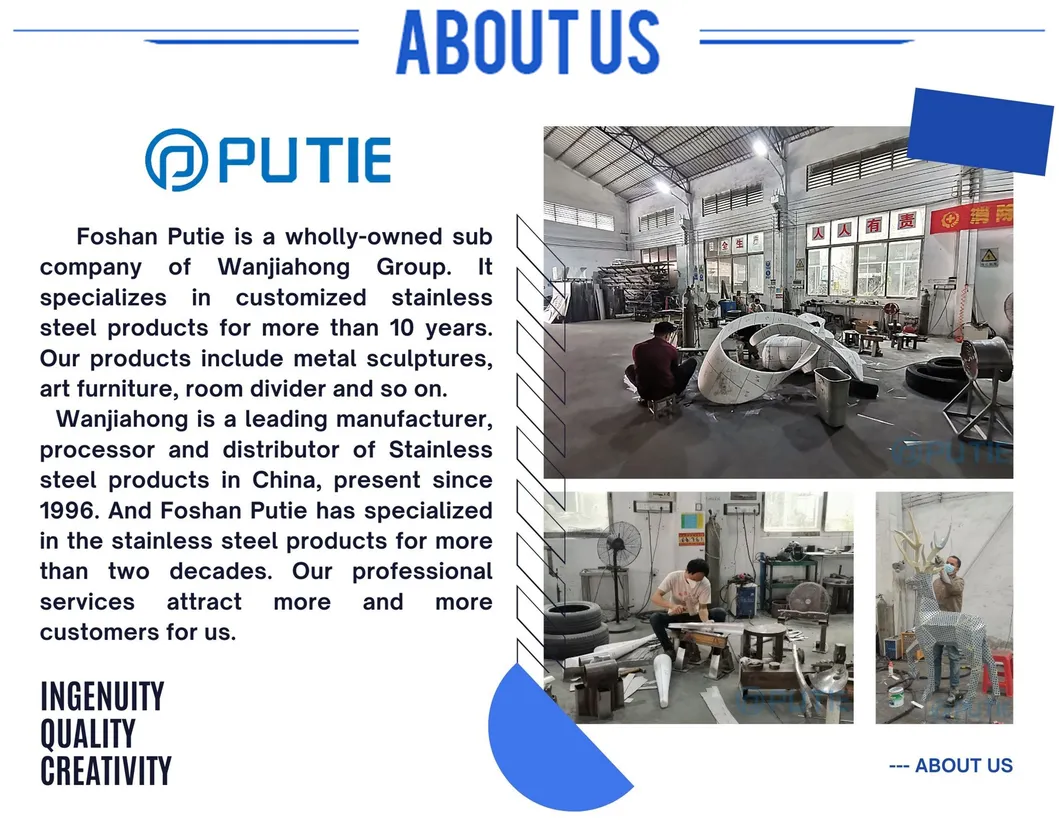 Large Outdoor Public Square Decorative Huge Landmark Metal Stainless Steel Tree Sculpture