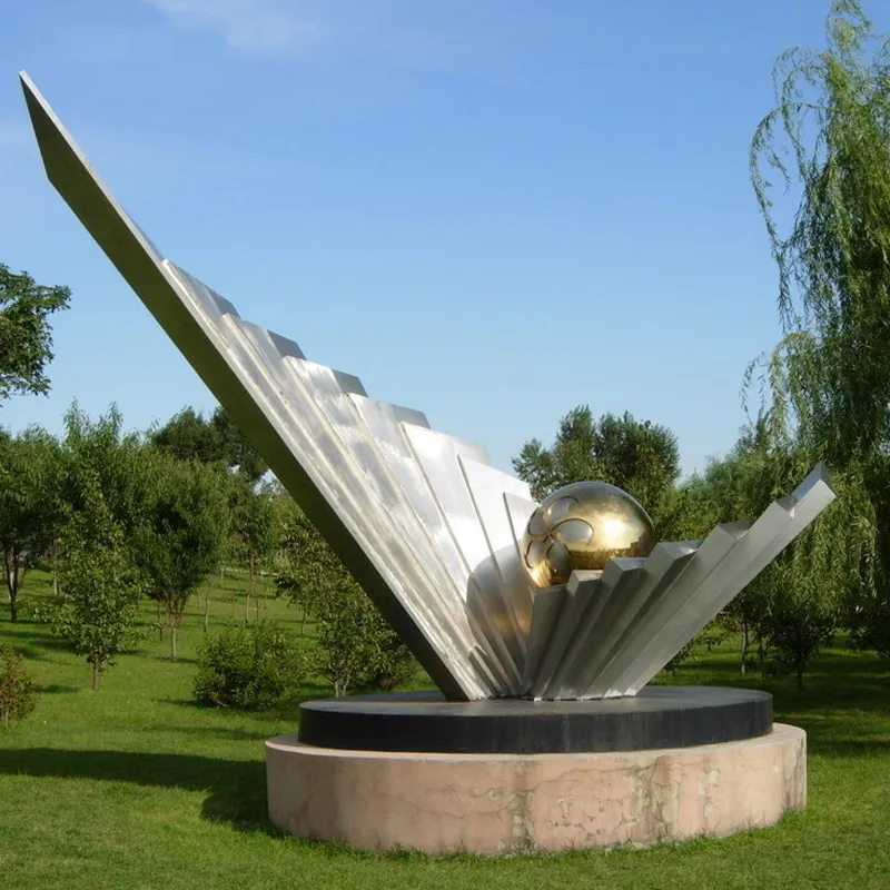 Large Outdoor Public Square Decorative Huge Landmark Metal Stainless Steel Tree Sculpture