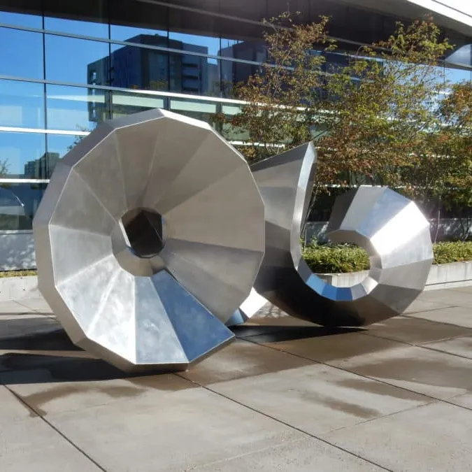 Large Popular Stainless Steel Abstract Ball Sculpture Statue Sphere for Garden