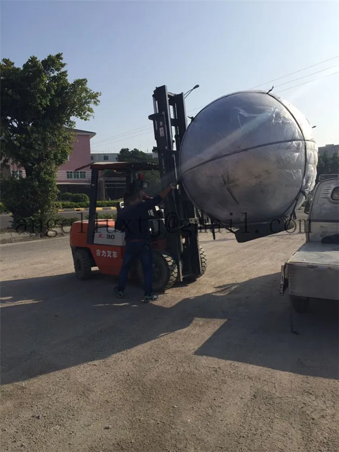 Large Stainless Steel Hollow Sphere Outdoor Decorative Ball