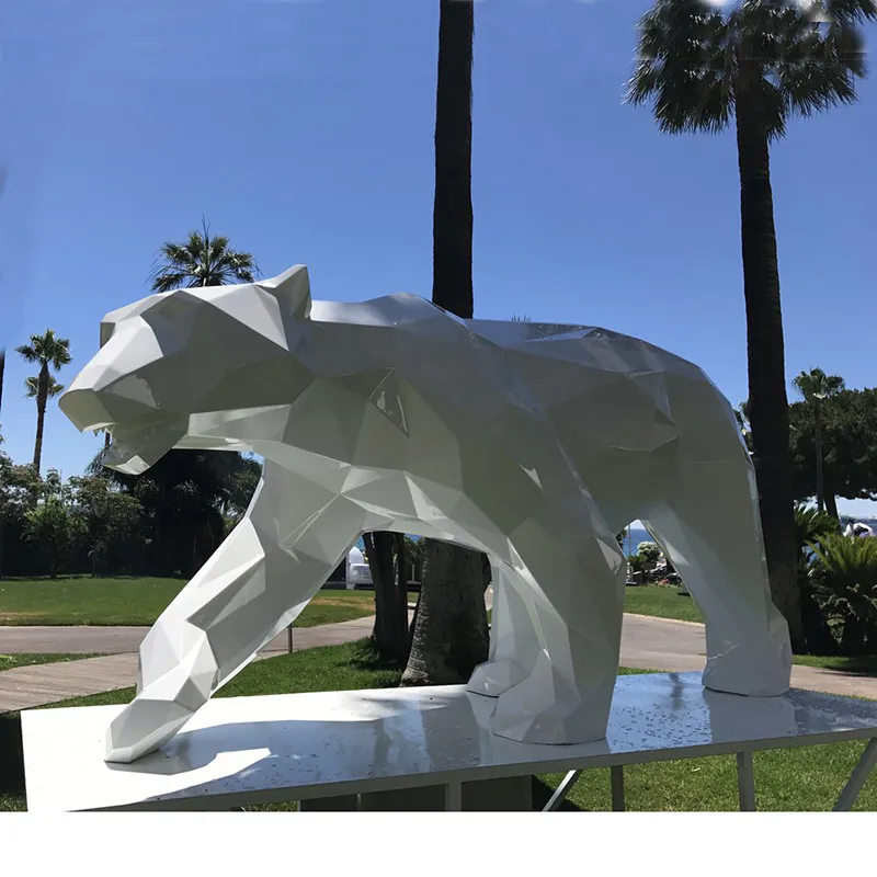 Lawn Decoration Modern Animal Chimpanzee Golden Stainless Steel Sculpture