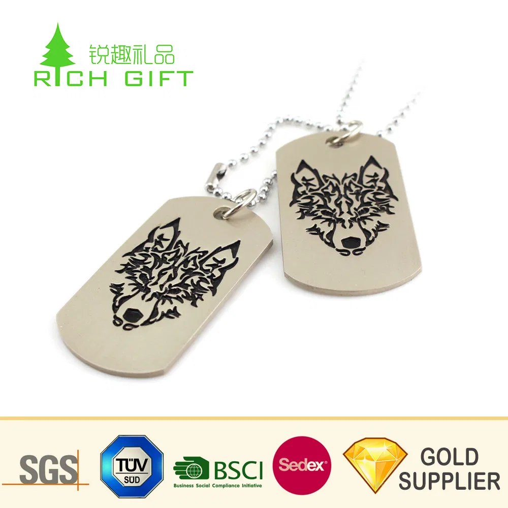 Made in China Custom Metal Iron Stamping Colorful Printing Sports Baseball Dog Tag