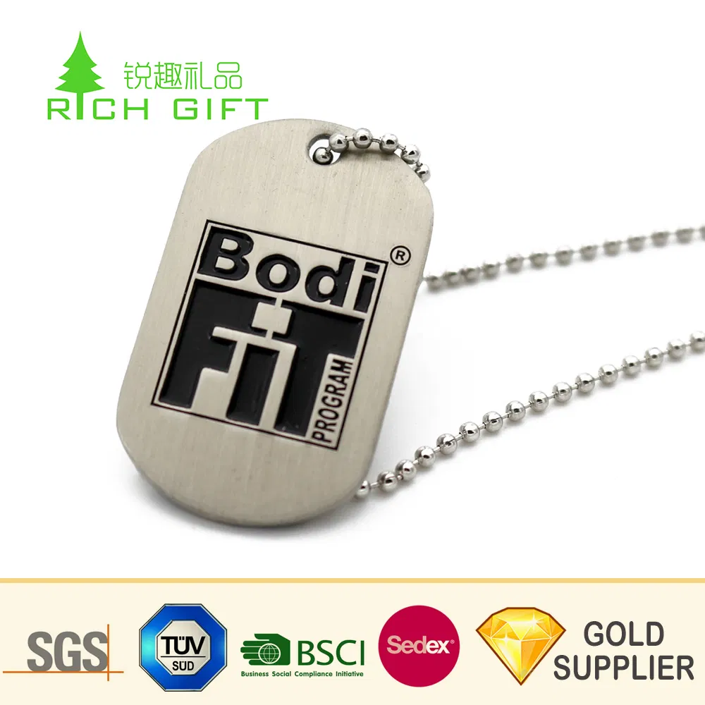 Made in China Custom Metal Iron Stamping Colorful Printing Sports Baseball Dog Tag