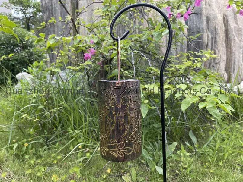 Metal Lantern Decoration with LED Solar Light Garden Solar Lights