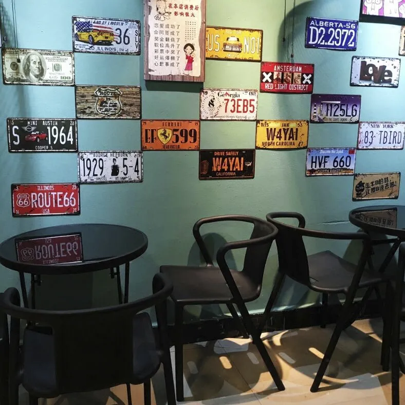 Metal Signe Signs Vintage Auto Plaque Garage Wall Decoration Decorative