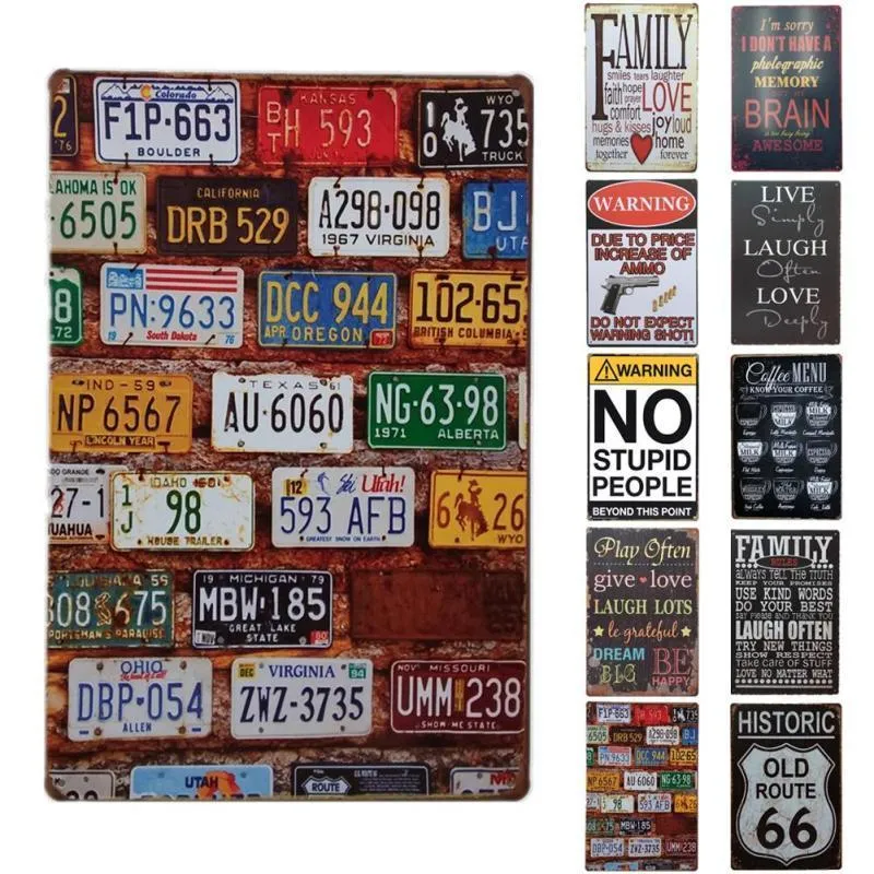 Metal Signe Signs Vintage Auto Plaque Garage Wall Decoration Decorative