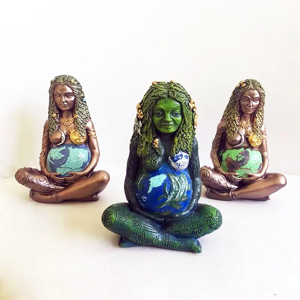 Millennium Gaia Statue Mother Earth Art Statue Goddess Suitable as a Gift for Pregnant Women or Mothers