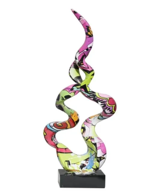 Modern Interior Home Decor Resin Abstract Sculpture Custom Colorful Animal