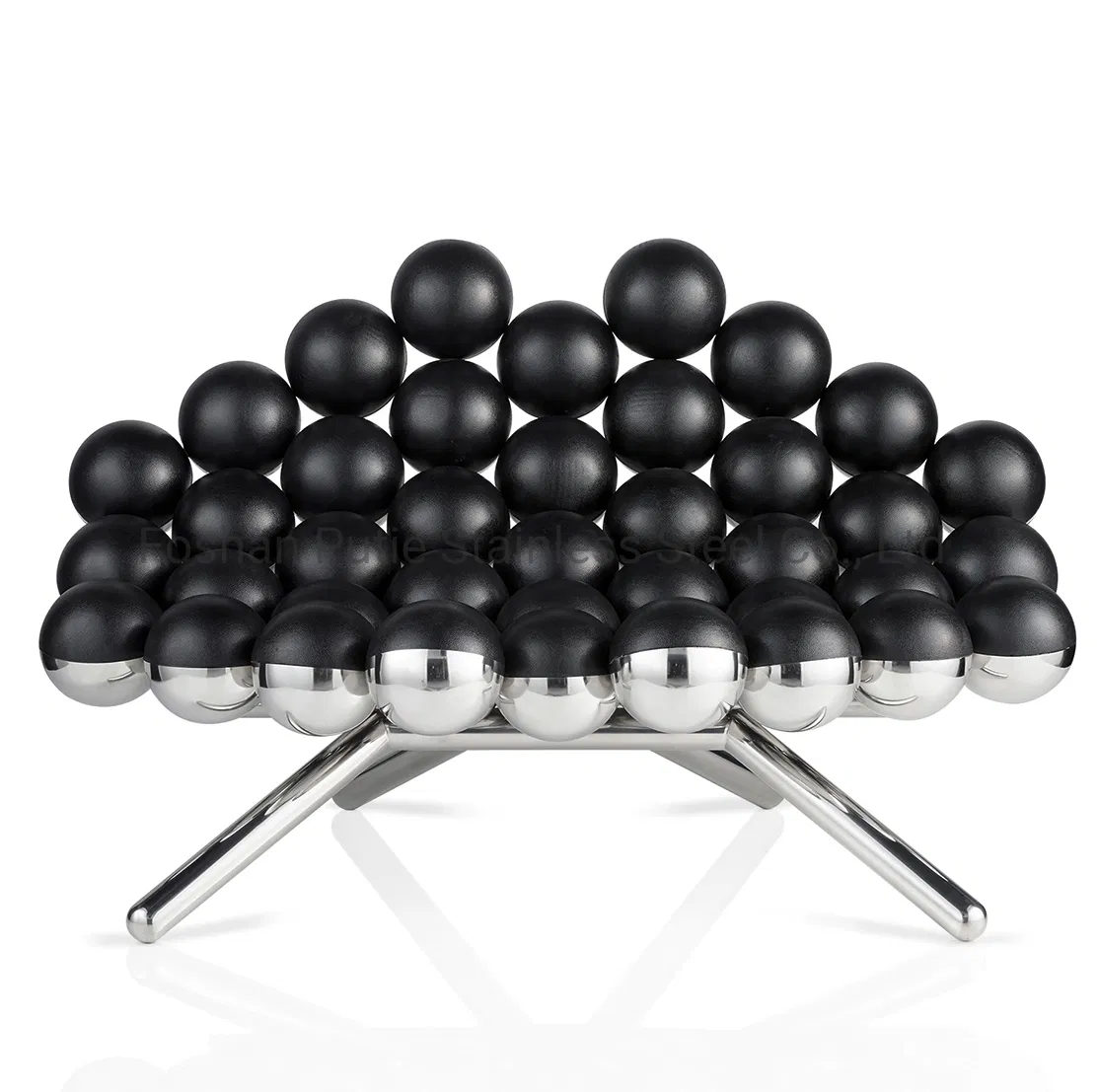 Modern Stainless Steel Ball Sculpture Sphere Bubble Art Furniture for Decoration
