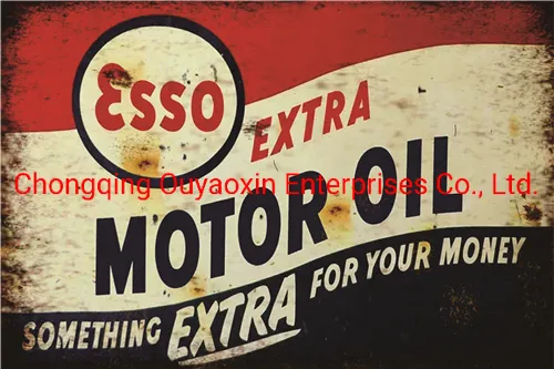 Motor Oil Top Quality Customer Size Tin Signs Vintage Decoration