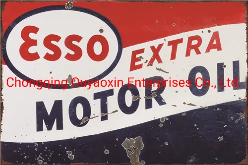 Motor Oil Top Quality Customer Size Tin Signs Vintage Decoration