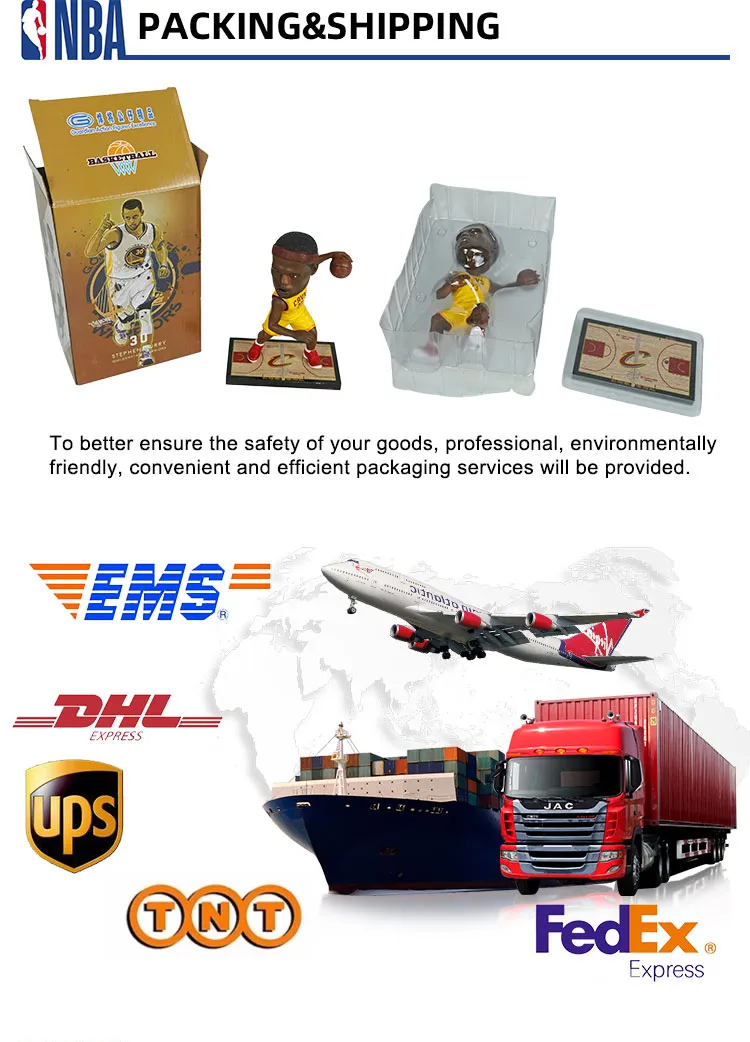 New Arrive Famous People Cabeza De Bobble NBA Baller Superstar Allen Iverson Action Figure Bobble Head on Wooden Court