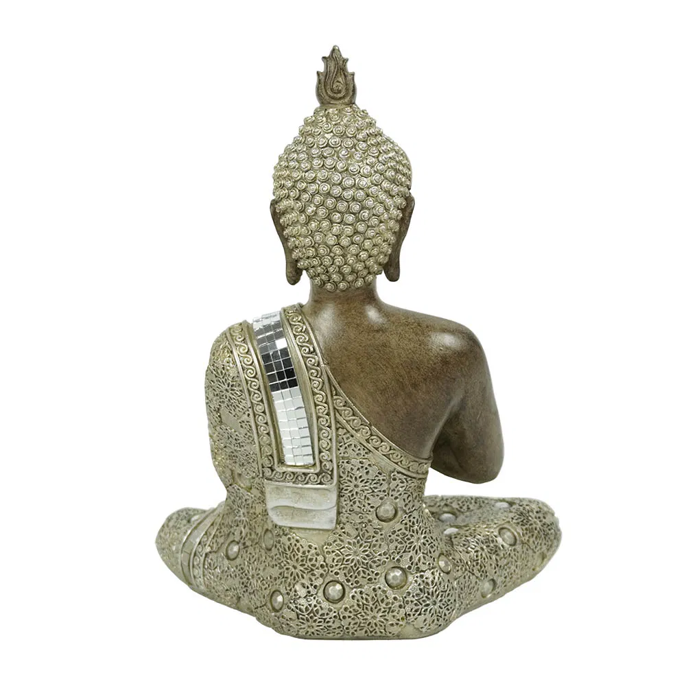 New Arrive Feng Shui Decorative Sitting Buddha Statue Meditating Resin Buddha