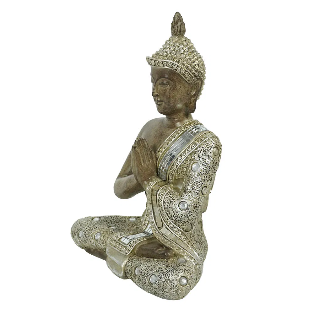 New Arrive Feng Shui Decorative Sitting Buddha Statue Meditating Resin Buddha