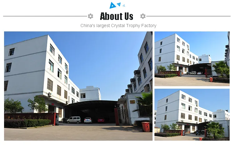 New Customized Business Trophies Clear Trapezoidal Trophy Sandblasting Crystal Plaque Block Crystal Award