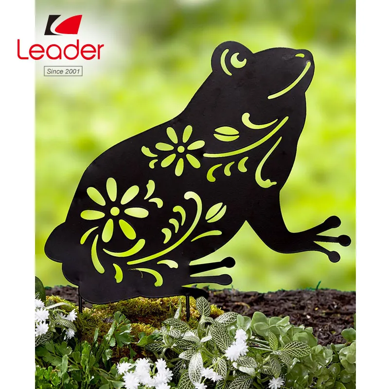New Design Garden Rabbit Stake, Metal Animal Silhouette Garden Stakes