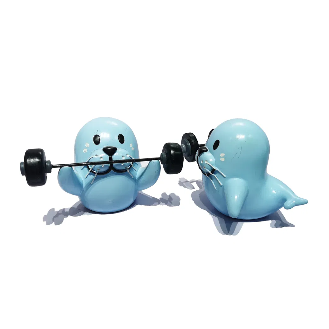 New Kawaii 3D Sea Lion Ornament Figurine Garden Fairy Decor Cartoon Animal