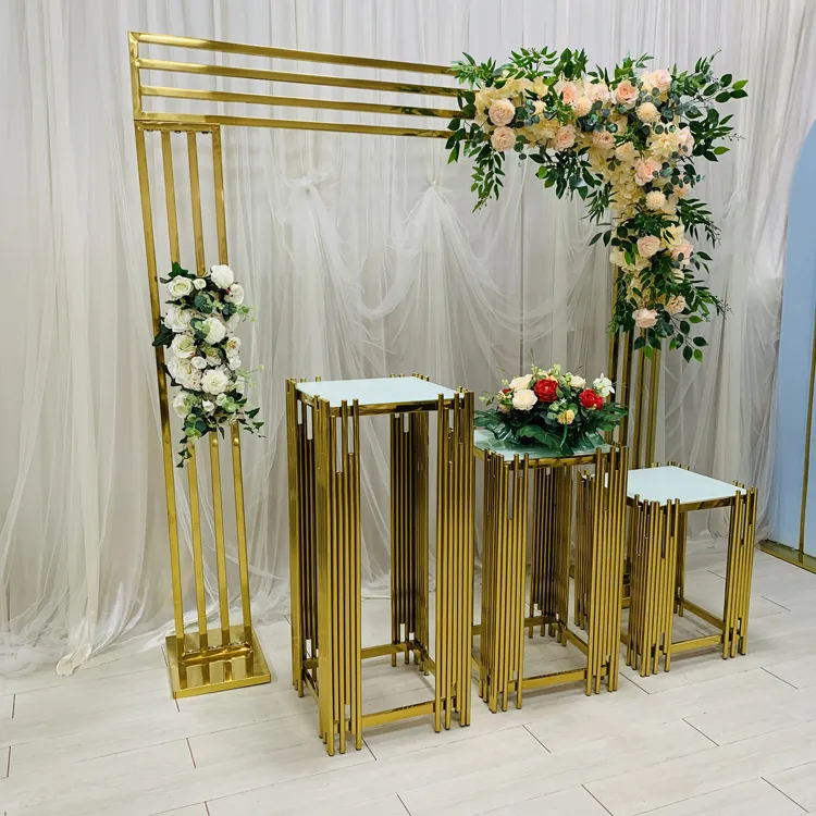 New Luxury Event Wedding Furniture Flower Backdrop Party Decoration Wedding Backdrop