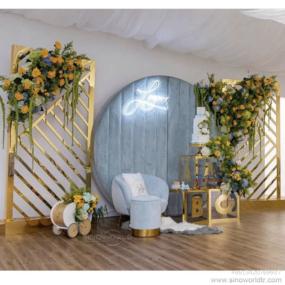 New Luxury Event Wedding Furniture Flower Backdrop Party Decoration Wedding Backdrop
