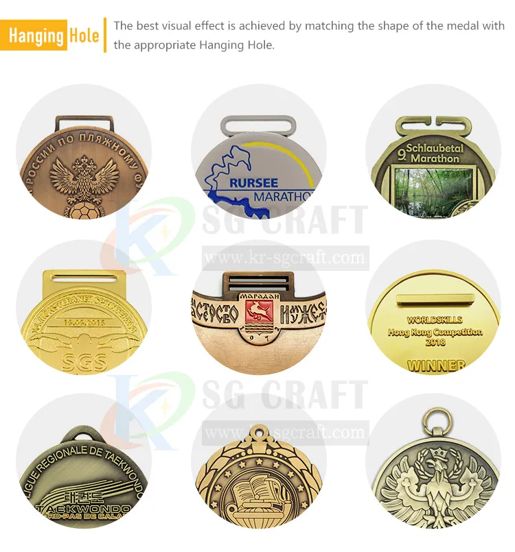 New Metal 3D/2D Silver Marathon Race Sports Awards Trophy Medal No MOQ