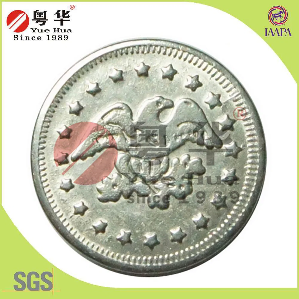 Nickel-Silver Round Stainless Steel Token Coins