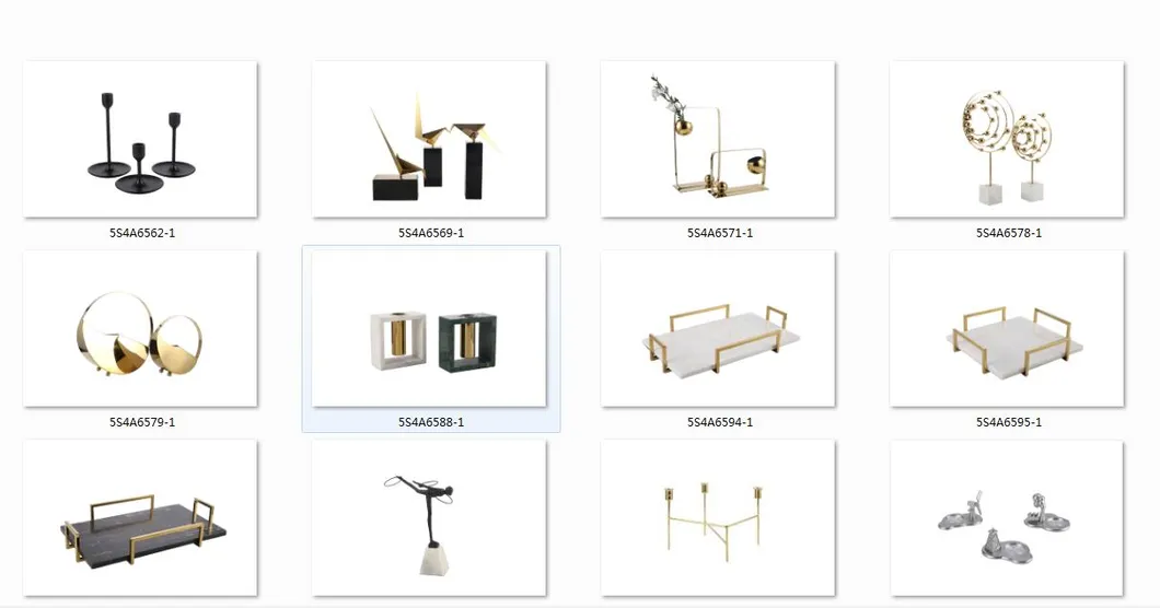 Nordic Romantic Metal Candlestick Furnishes Light Luxury Modern Simple Model Room Table Wind Lamp Decoration