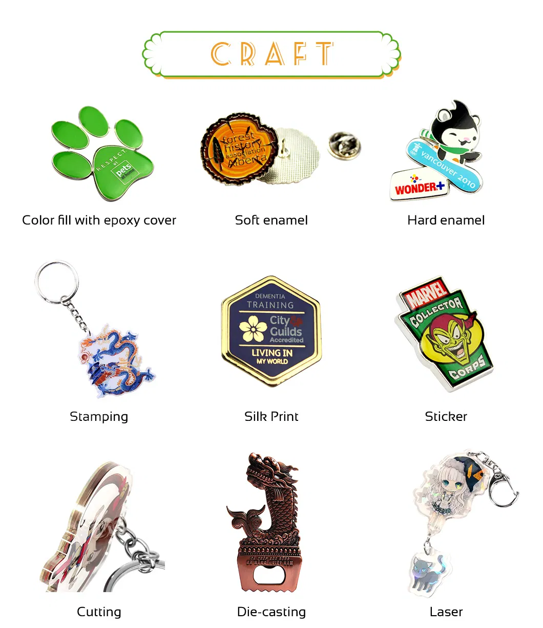 OEM Zinc Alloy Charm Keychain for Souvenir