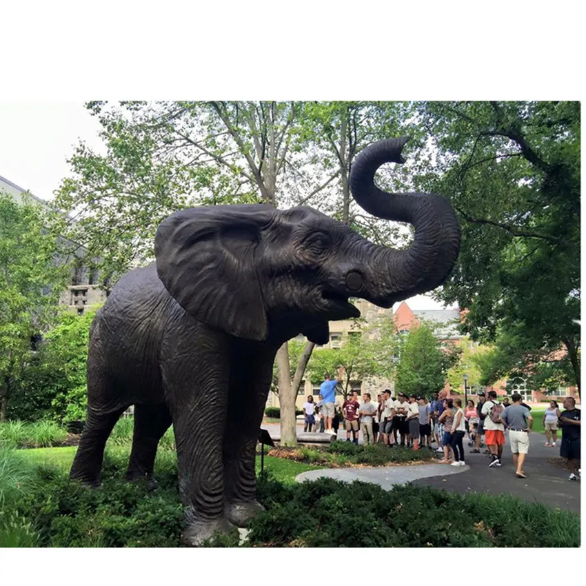 Outdoor Bronze Elephant Animal Sculpture for Decoration