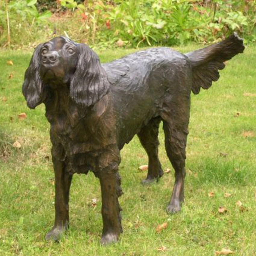 Outdoor Large Size Bronze Dog Sculpture for Decoration