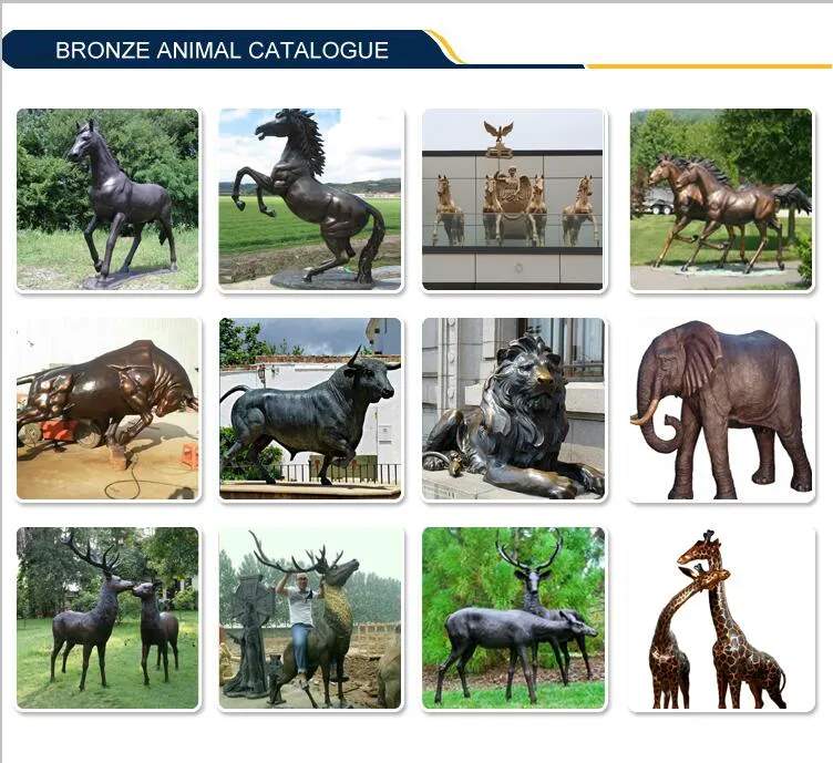 Outdoor Life Size Elk Animal Sculpture for Garden Decoration