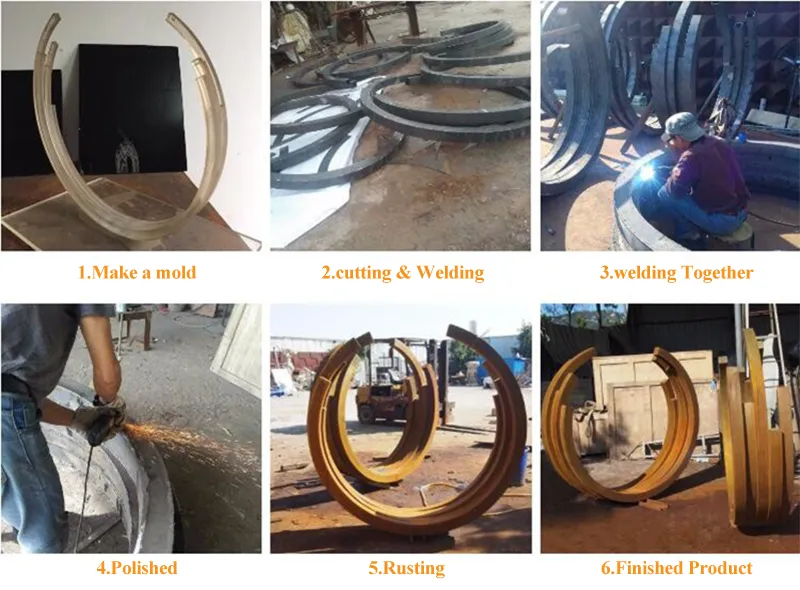 Outdoor Modern Art Stainless Steel Deer Sculpture for Sale