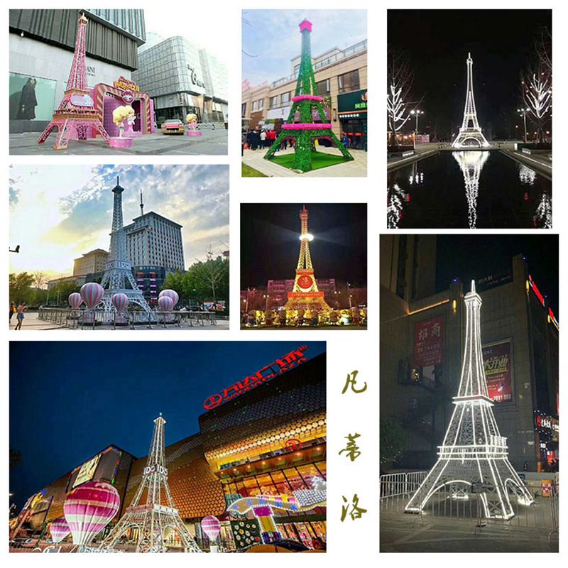 Outdoor Waterproof Giant Metal Eiffel Tower Decoration for Sale