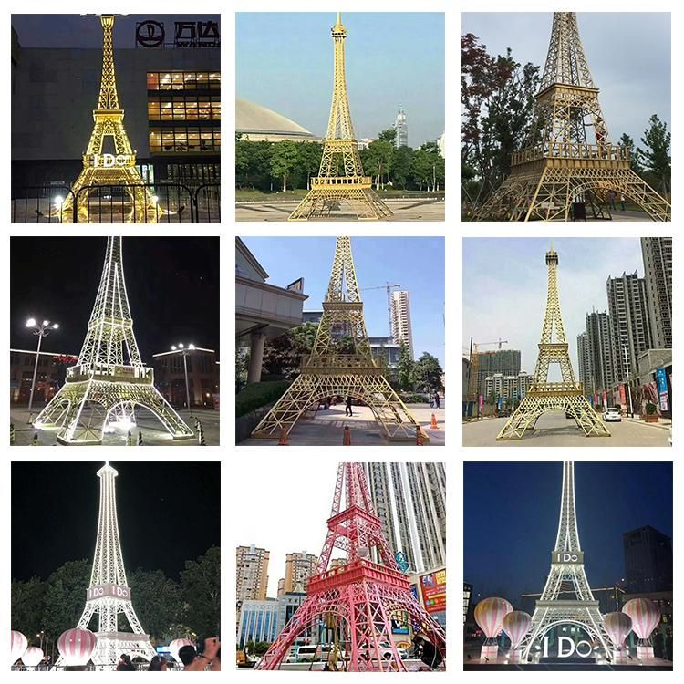 Outdoor Waterproof Giant Metal Eiffel Tower Decoration for Sale