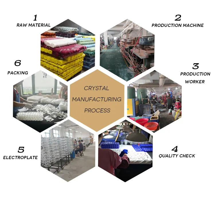 Oval Double Hole Clear Crystal Chandelier Pendant Beads for Lighting