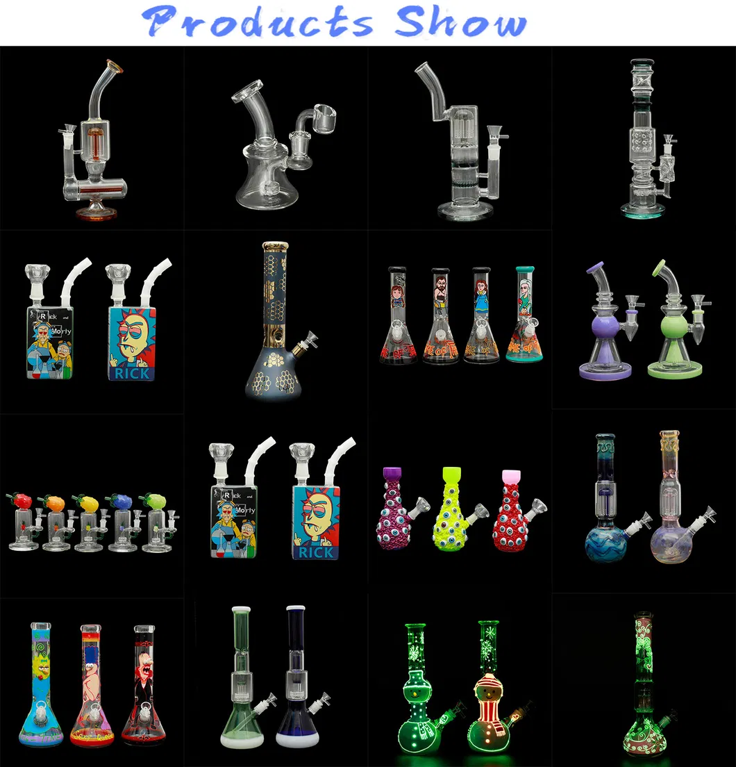 Phoenix Beaker Thickness with Rasta Color Rod 1 Es Smoking Water Pipe