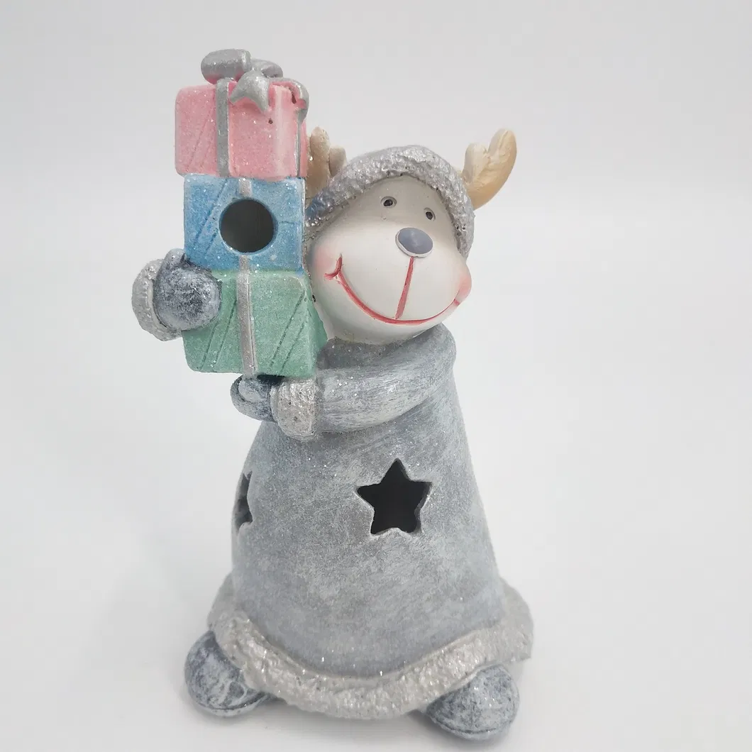 Plastic Outdoor Christmas Reindeer Resin Sika Deer Decoration Polyresion Animal
