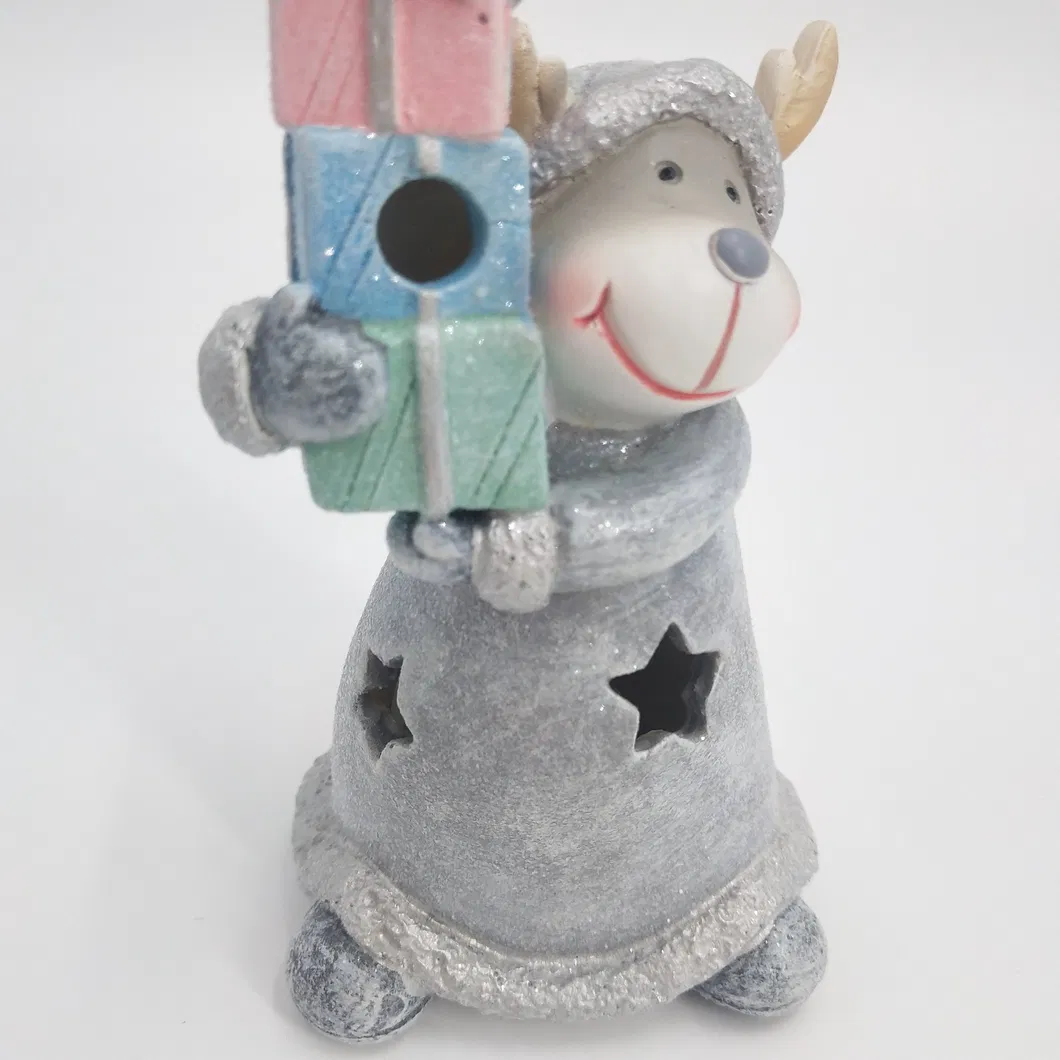 Plastic Outdoor Christmas Reindeer Resin Sika Deer Decoration Polyresion Animal