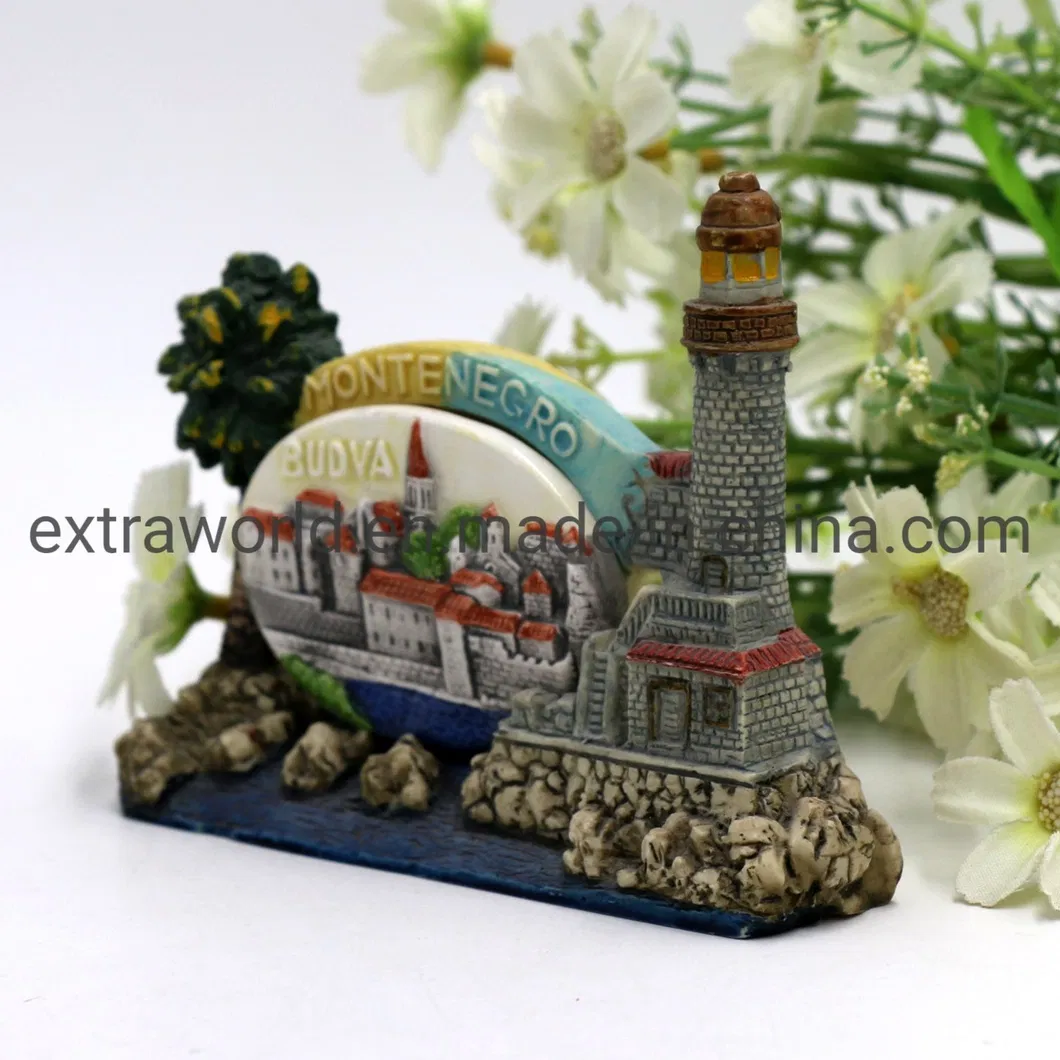 Polyresin Ceramic Home Decoration Montenegro Budva Souvenir Gift Custom Figurine Ornaments
