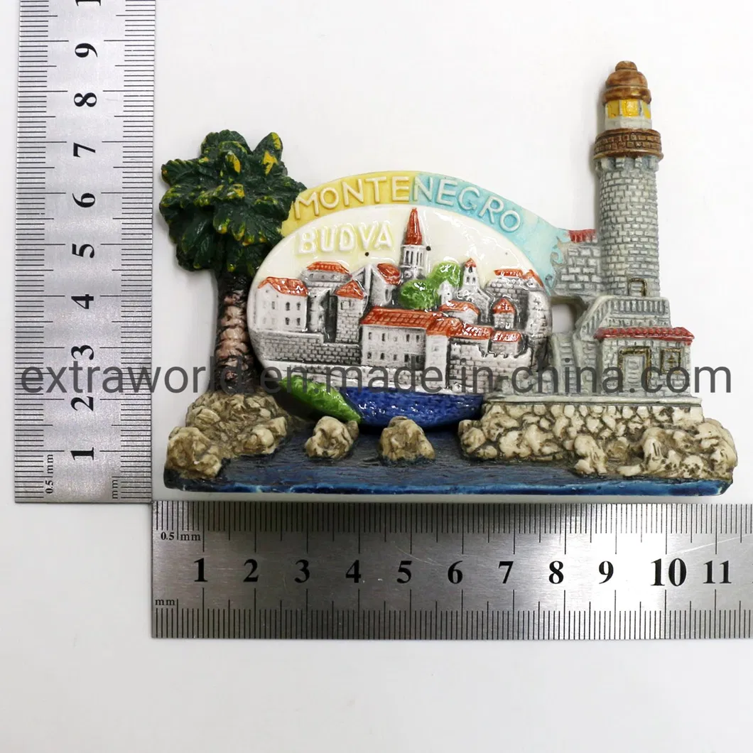 Polyresin Ceramic Home Decoration Montenegro Budva Souvenir Gift Custom Figurine Ornaments